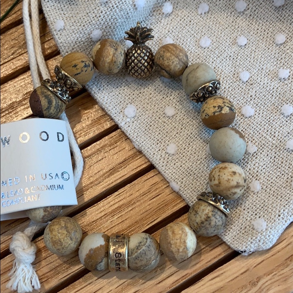 Pineapple charm bracelet.